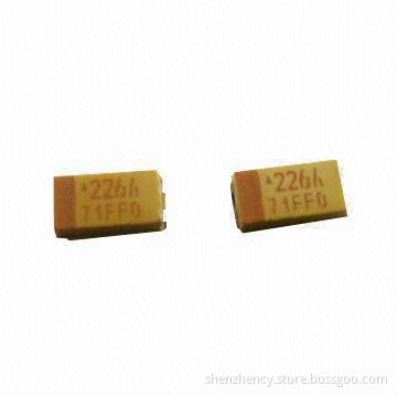 Tantalum Capacitors with 0.1 to 1000μF Capacitance Range and ±10% Tolerance